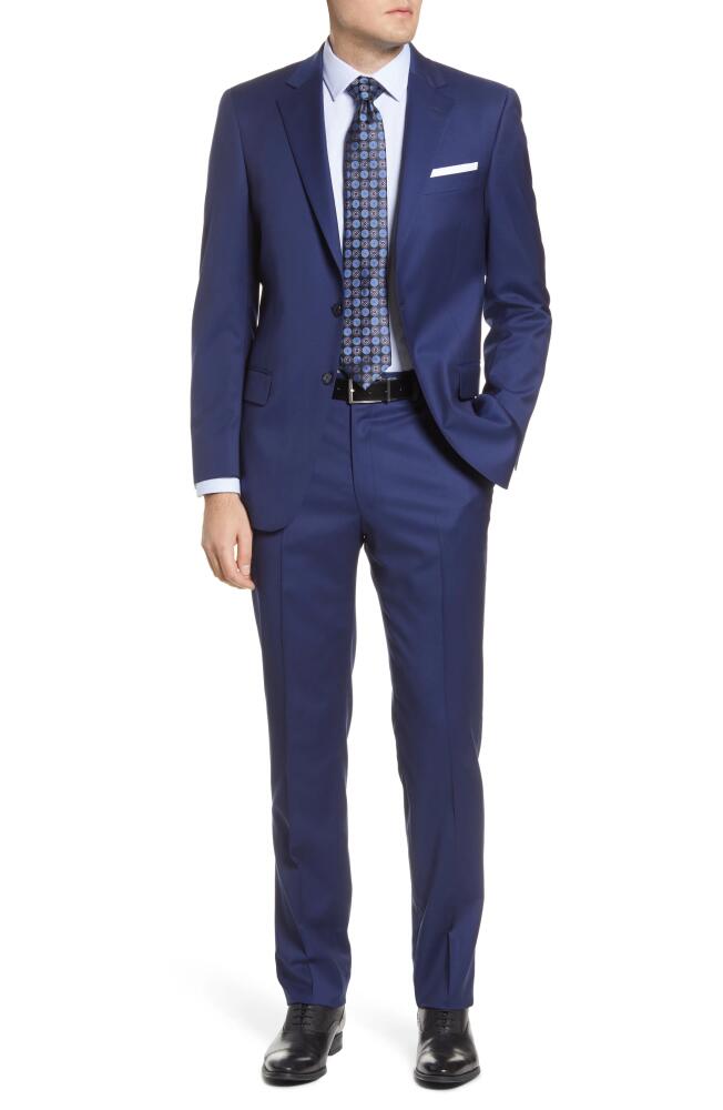 Hart Schaffner Marx New York Classic Fit Solid Stretch Wool Suit in Navy Cover