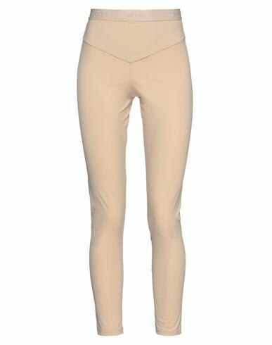 Gcds Woman Leggings Beige Polyamide, Elastane Cover