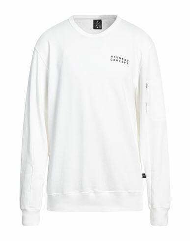 Noumeno Concept Man Sweatshirt White Cotton Cover