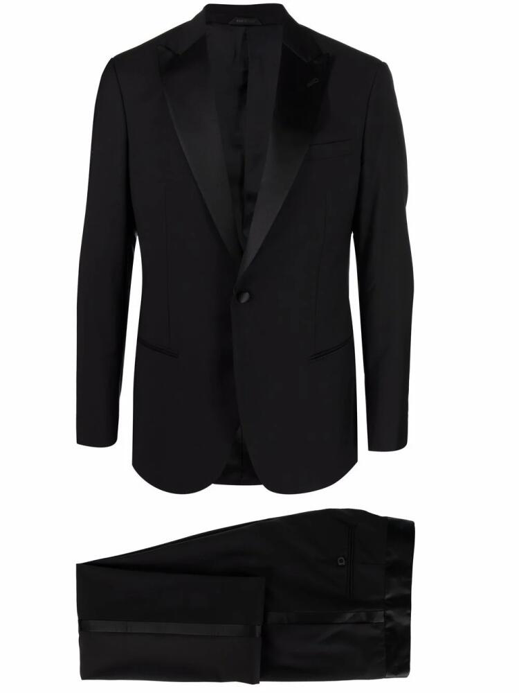 Giorgio Armani two-piece silk suit - Black Cover