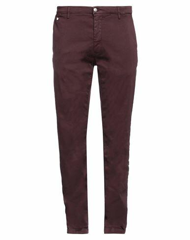 Replay Man Pants Burgundy Cotton, Polyester, Elastane Cover