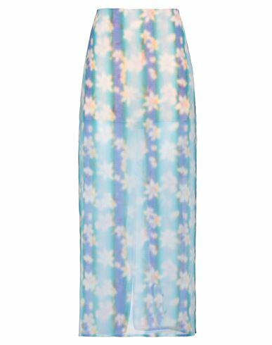 Nina Ricci Woman Maxi skirt Sky blue Polyester Cover