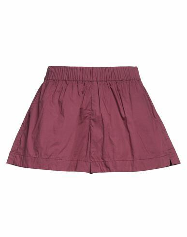 Faithfull Woman Shorts & Bermuda Shorts Deep purple Cotton Cover