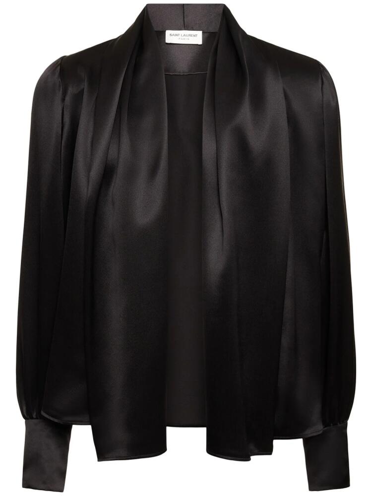 SAINT LAURENT Fluid Silk Shirt Cover