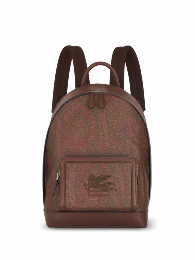 ETRO paisley-jacquard backpack - Brown Cover