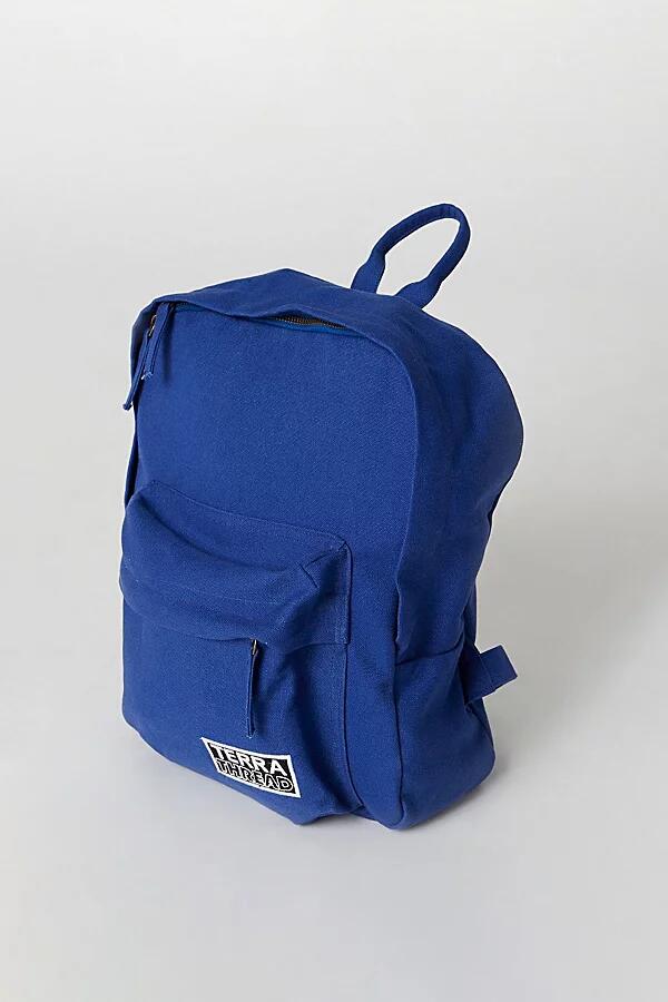 Terra Thread Organic Cotton Mini Canvas Backpack in Blue Cover