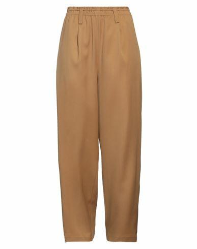 Quira Woman Pants Camel Virgin Wool Cover