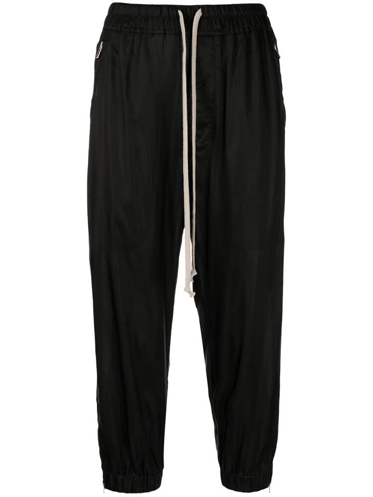 Rick Owens drawstring-waist cropped trousers - Black Cover