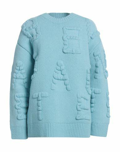 Bottega Veneta Woman Sweater Sky blue Wool, Elastane, Polyamide Cover