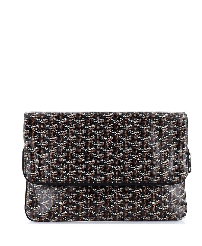 Pre-Owned Goyard Saint Marie Clutch Coated Canvas Cover