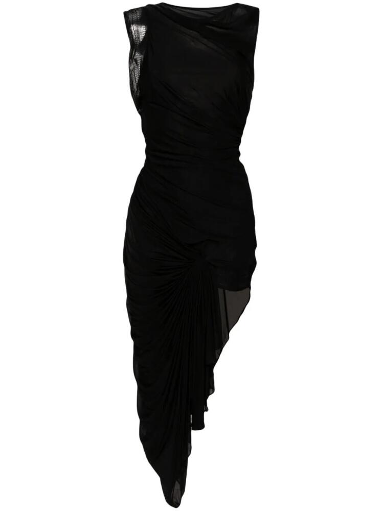 Christopher Esber Galathea asymmetric midi dress - Black Cover