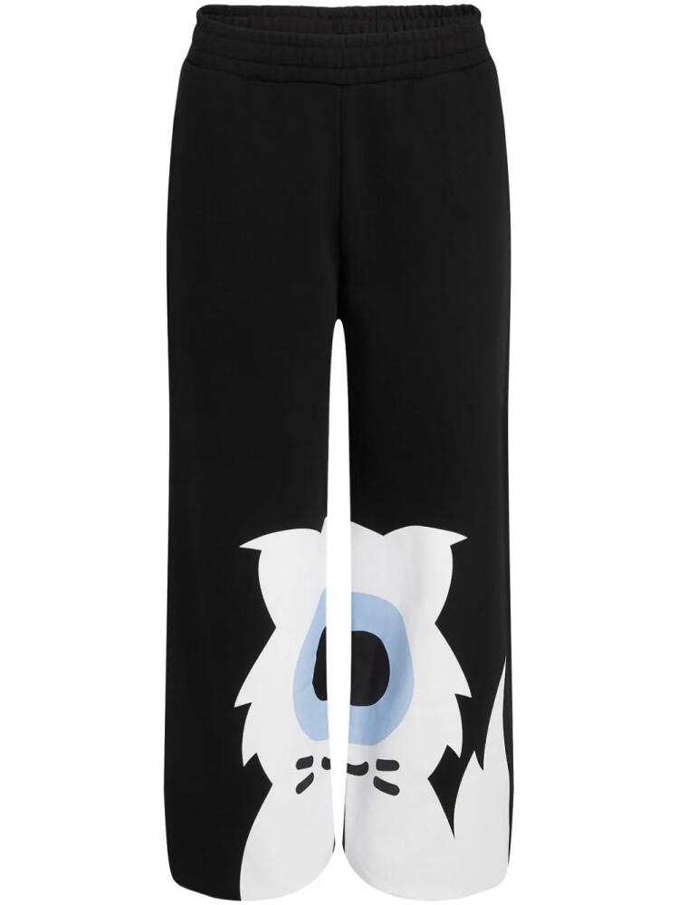 Karl Lagerfeld x Darcel Disappoints graphic-print track pants - Black Cover