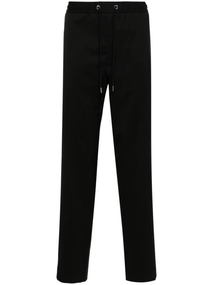 Moncler straight-leg gabardine track trousers - Black Cover