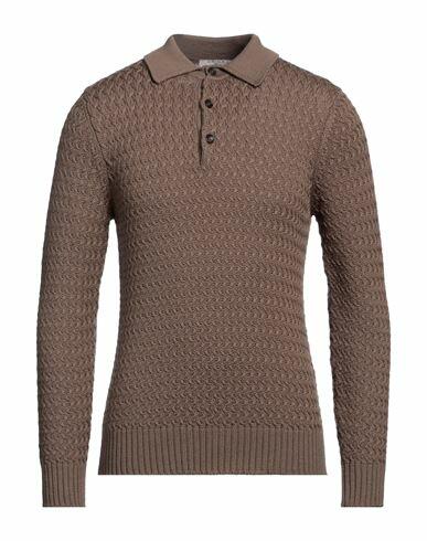 Circolo 1901 Man Sweater Light brown Virgin Wool Cover