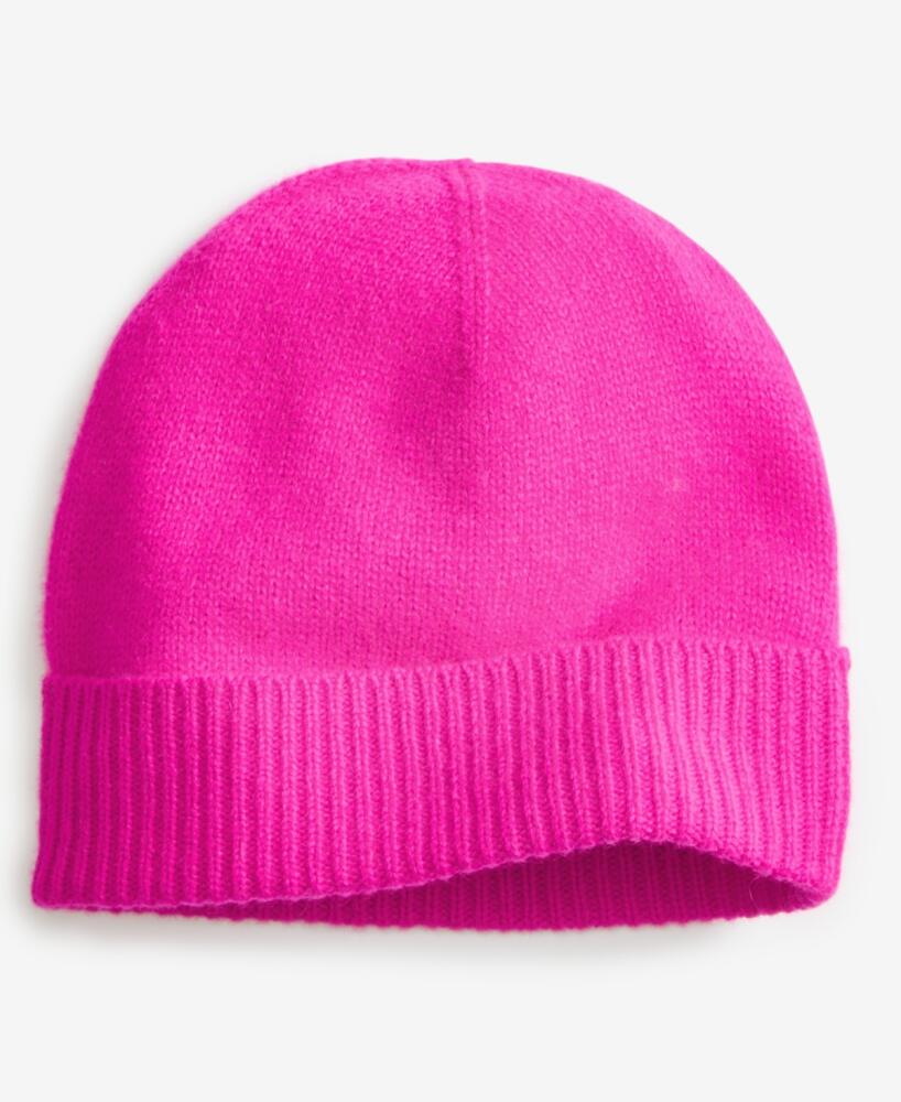 Charter Club 100% Cashmere Cuffed Beanie, Created for Macys - Fierce Pink Cover