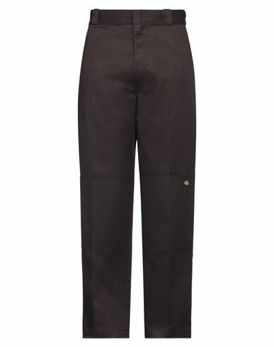 Dickies Man Pants Dark brown Polyester, Cotton Cover