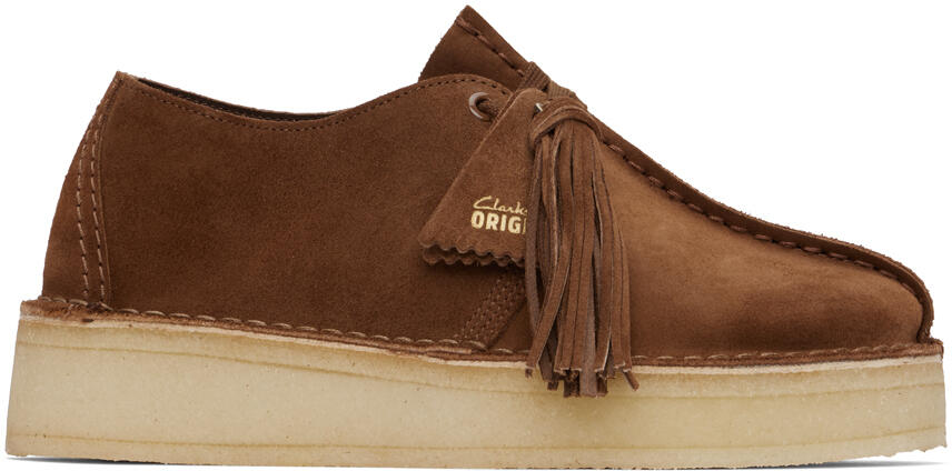 Clarks Originals Brown Trek Wedge Derbys Cover