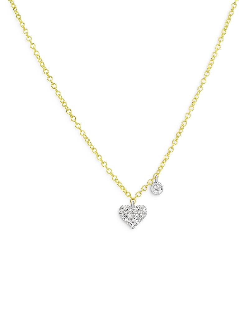 Meira T 14K Yellow Gold Diamond Heart Pendant Necklace, 18 Cover