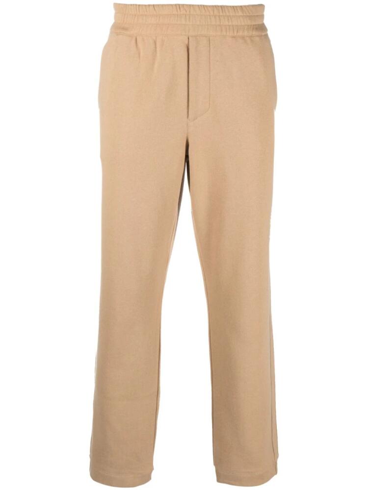 Zegna slim-cut cotton track pants - Brown Cover