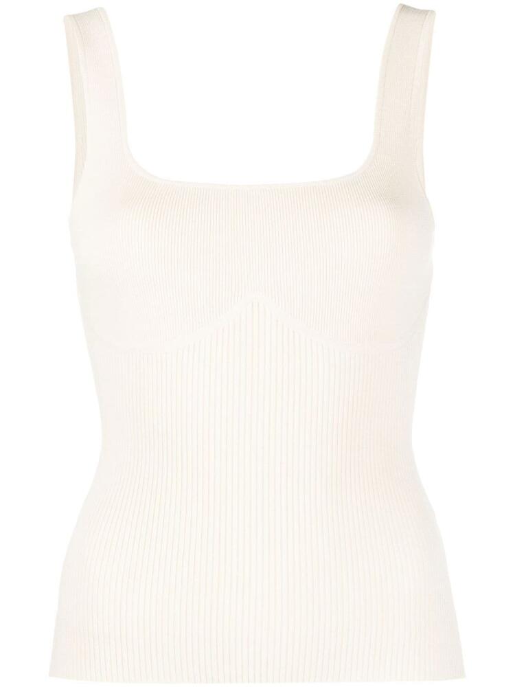 Ba&Sh ribbed knit sleeveless top - Neutrals Cover