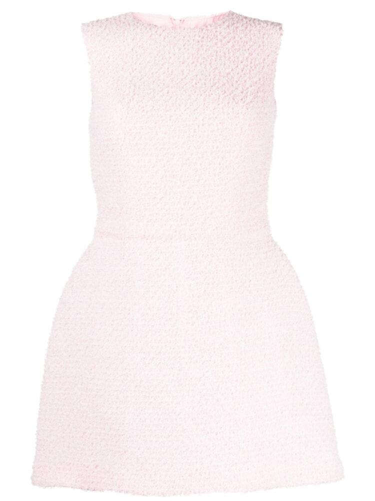 Isabel Sanchis round-neck tweed dress - Pink Cover