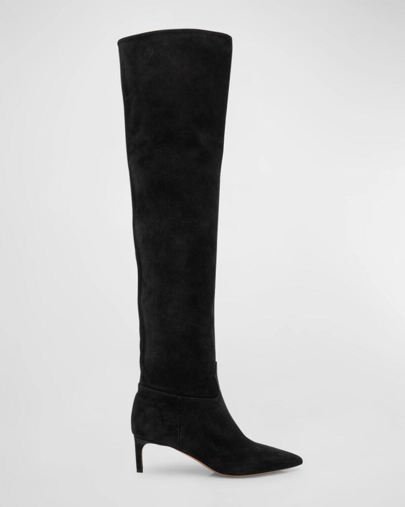 Ulla Johnson Carolina Slouchy Suede Over-The-Knee Boots Cover