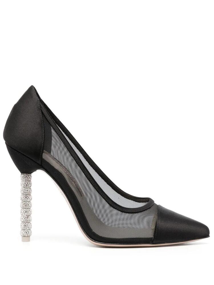 Sophia Webster Jasmine 110mm crystal-embellished pumps - Black Cover