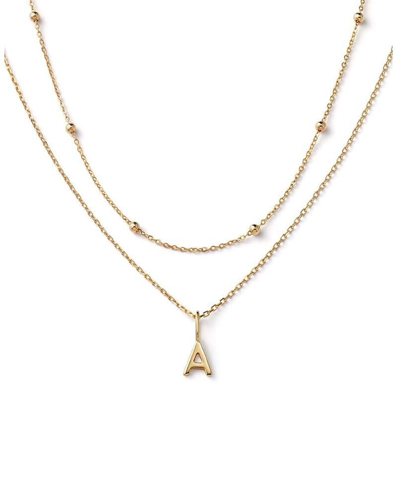 Ana Luisa 10K Gold Layered Letter Necklace Cover