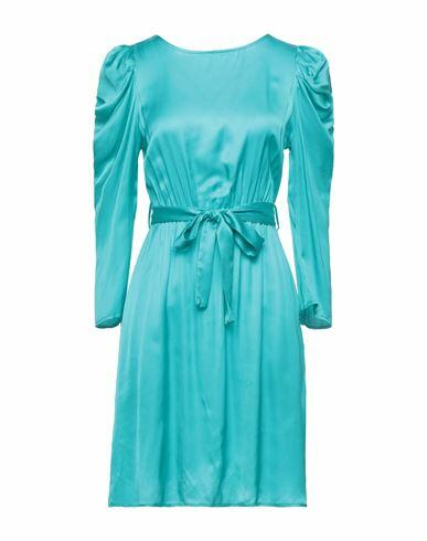 Kaos Woman Mini dress Turquoise Viscose Cover