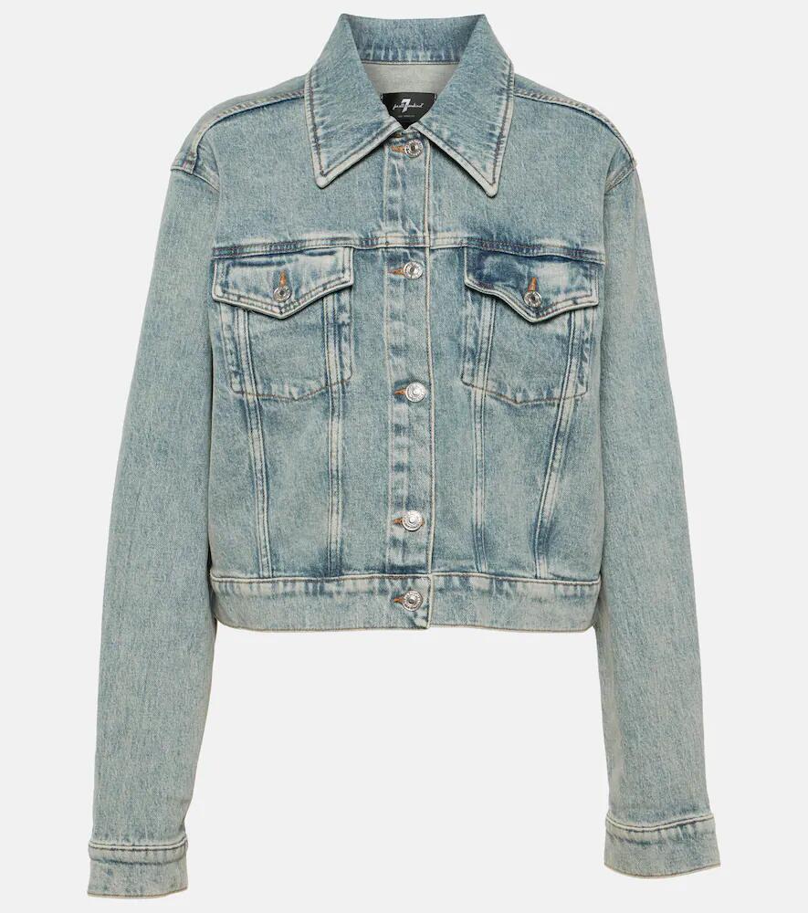 7 For All Mankind Nellie cropped denim jacket Cover