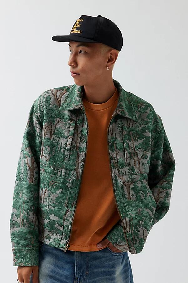 BDG Jacquard Camo Jacket in Grey Cover