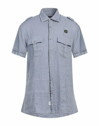 Blauer Man Shirt Grey Linen Cover