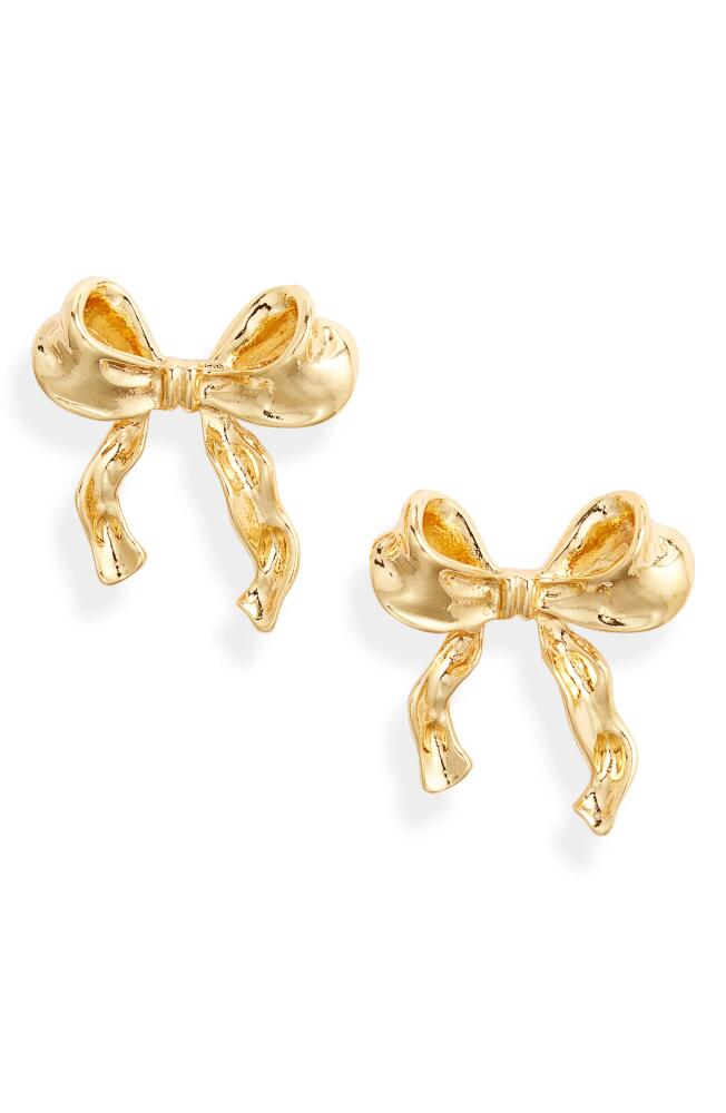 Karine Sultan Bow Drop Earrings in Gold Cover