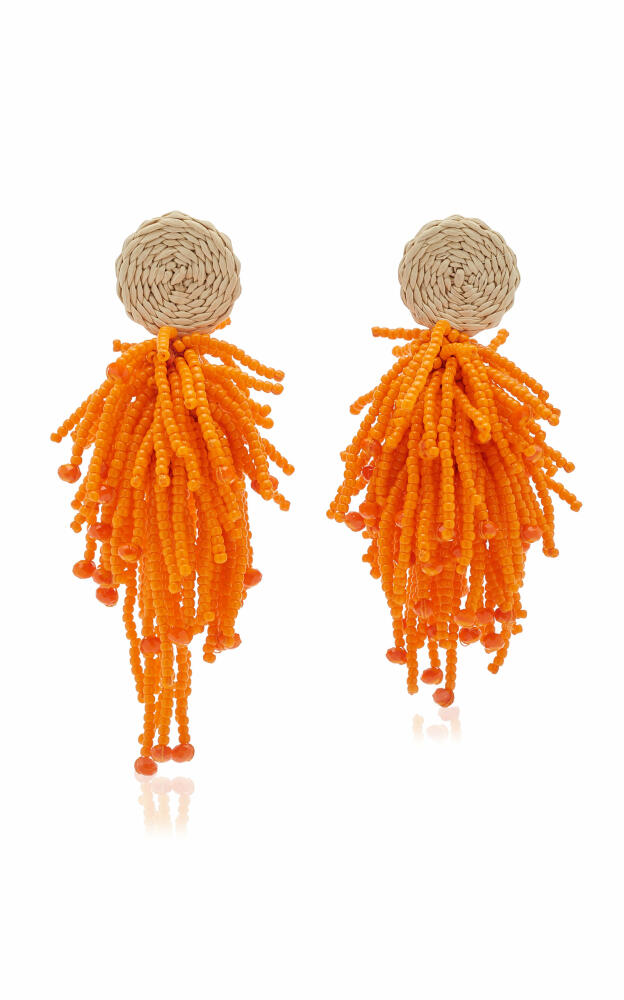 Johanna Ortiz - Glass Beaded Luxurious Experience Earrings - Orange - Gifts For Her Cover