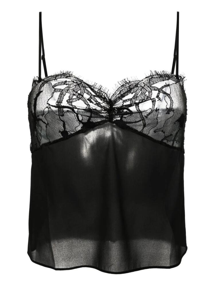 Kiki de Montparnasse Lace Cup Cami Top - Black Cover