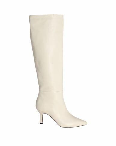 Mychalom Woman Boot Ivory Soft Leather Cover