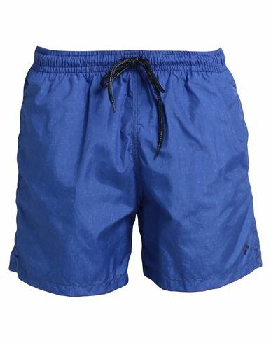 Drumohr Man Swim trunks Bright blue Polyester Cover