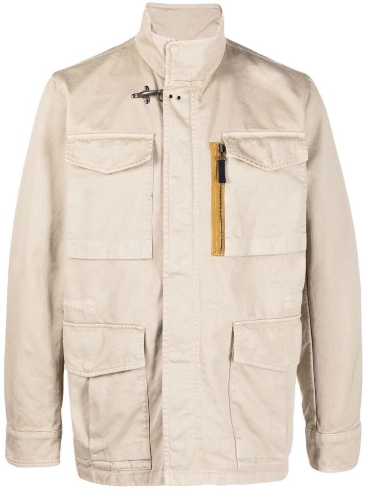 Fay flap-pockets parka - Neutrals Cover