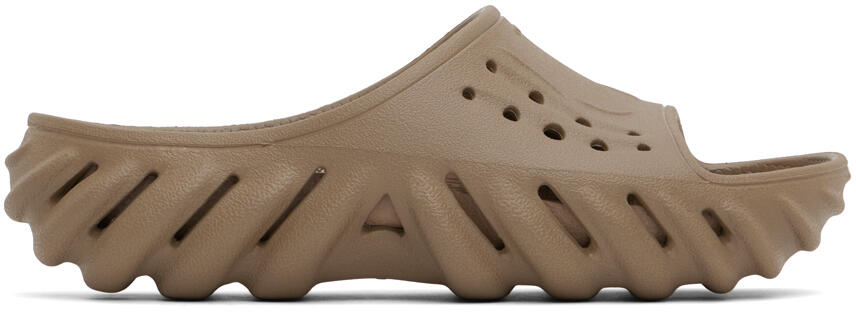 Crocs Taupe Echo Slides Cover