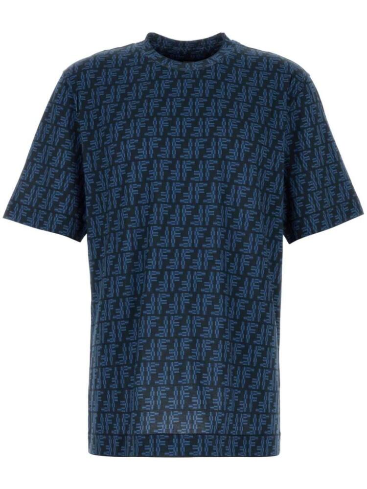 FENDI FF cotton t-shirt - Blue Cover