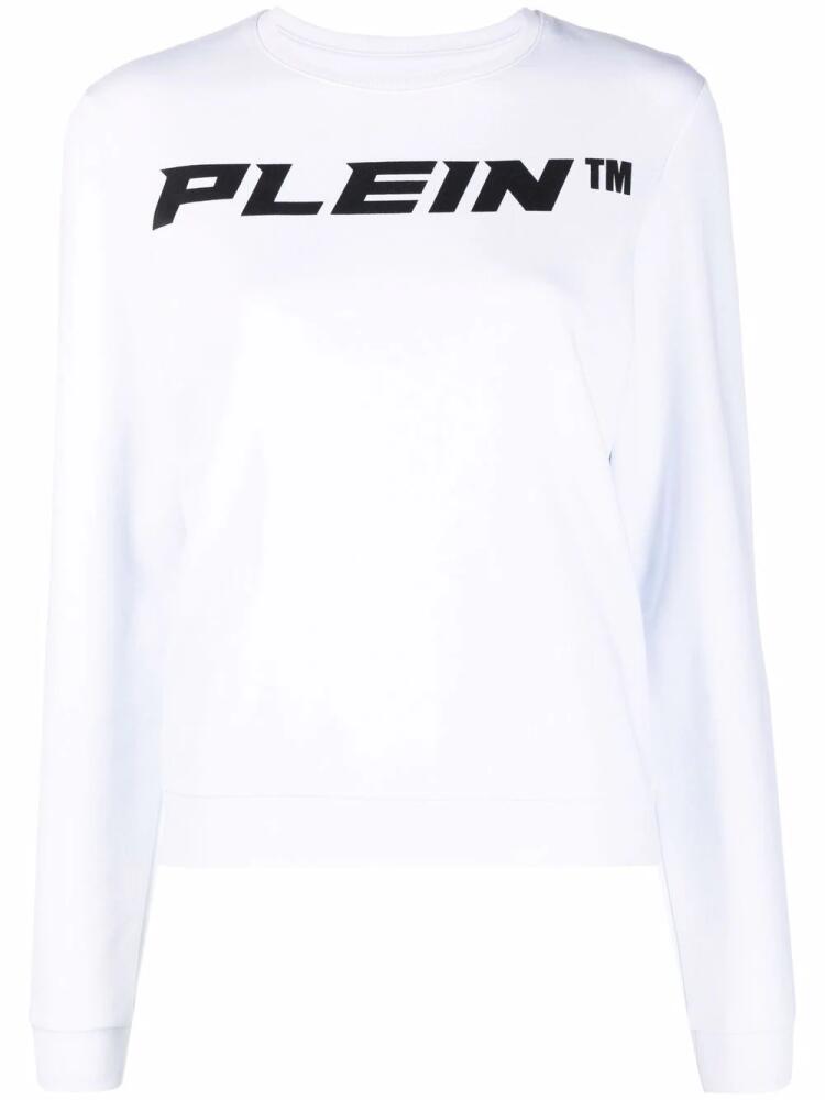 Philipp Plein logo-print sweatshirt - White Cover