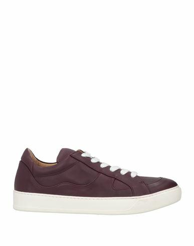 Pomme D'or Woman Sneakers Deep purple Soft Leather Cover