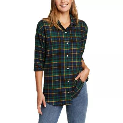 Eddie Bauer Women's Field Flannel Snap-Front Tunic Cover