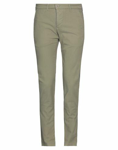 0/zero Construction Man Pants Military green Cotton, Elastane Cover