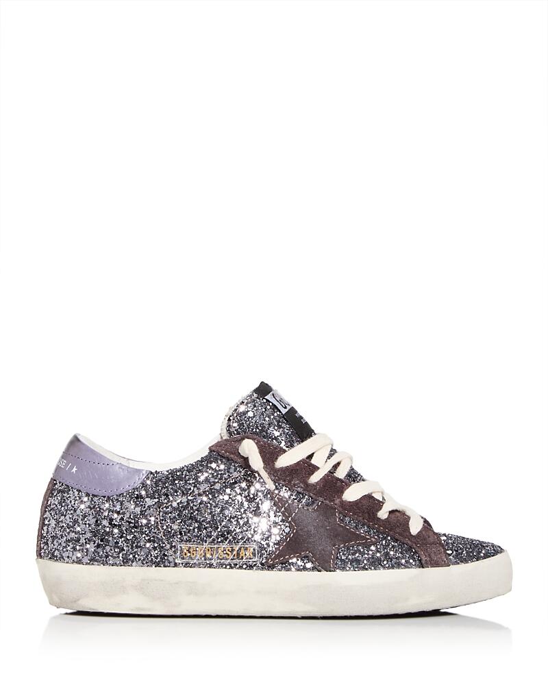 Golden Goose Women's Super-Star Glitter Low Top Sneakers Cover