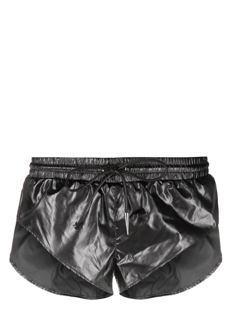 Mugler drawstring beach shorts - Black Cover