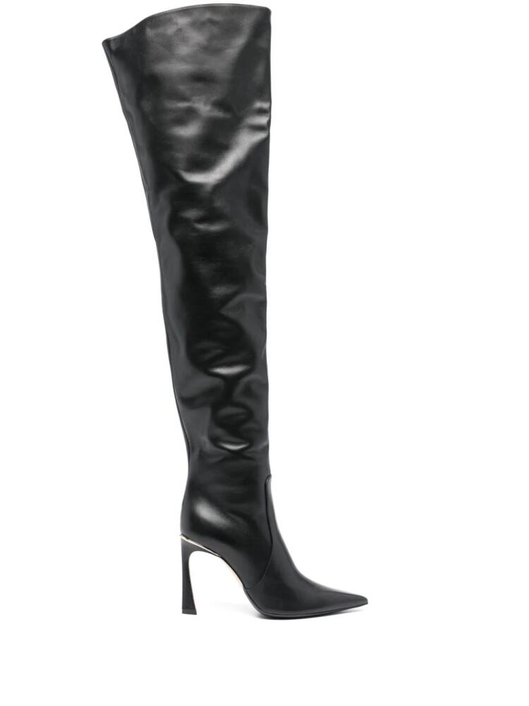 Victoria Beckham thigh-high pointed-toe boots - Black Cover