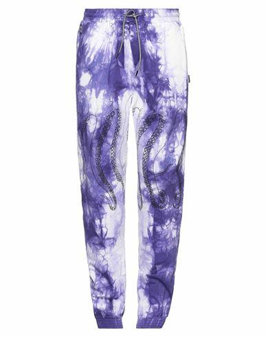 Octopus Man Pants Purple Cotton, Elastane Cover