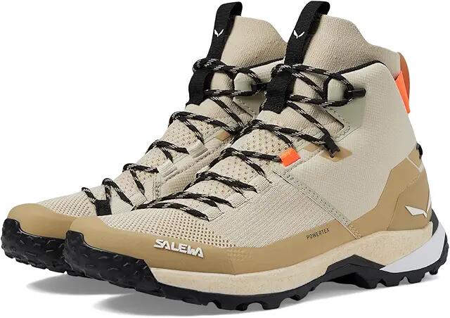 SALEWA Puez Knit Mid PTX (Oatmeal/Quicksand) Women's Boots Cover