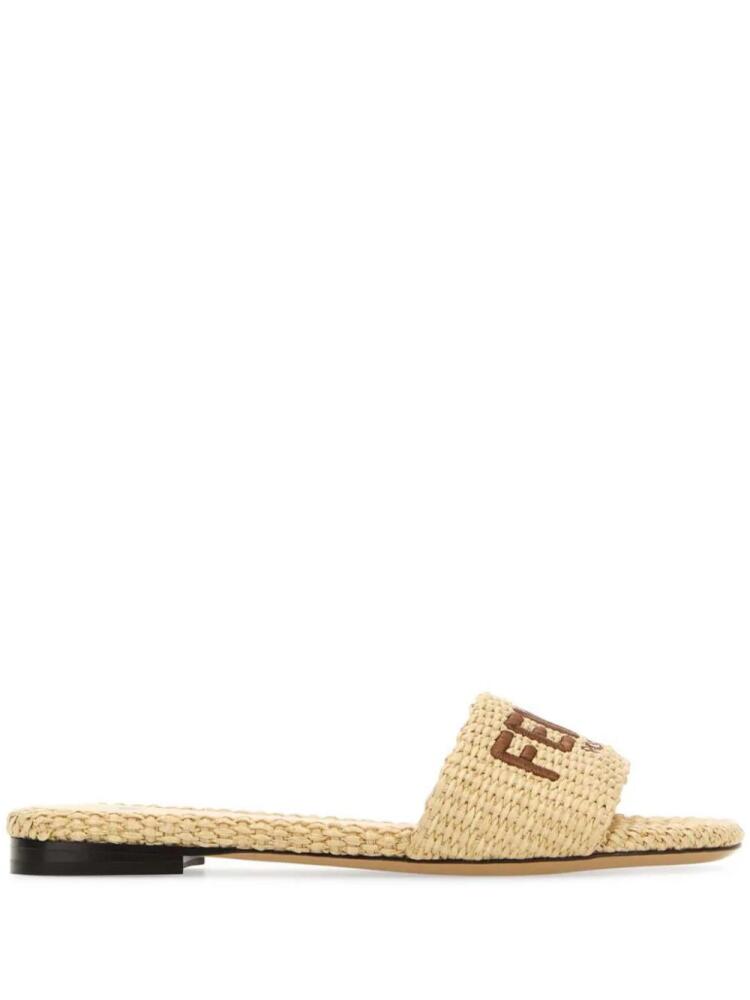 FENDI Signature slides - Neutrals Cover